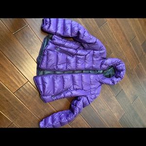 Purple puffer ladies jacket